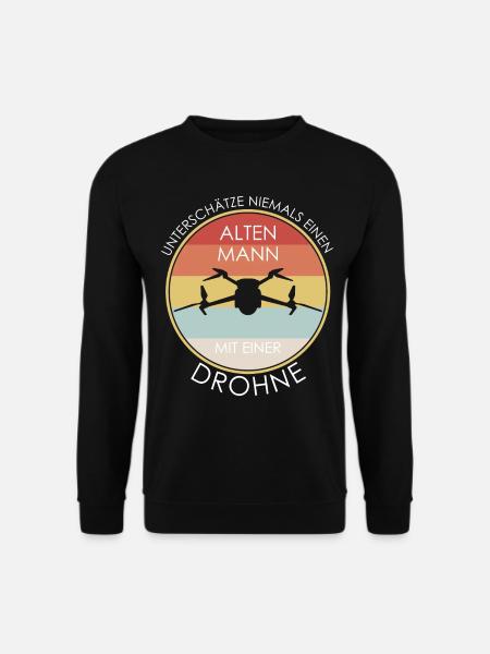 Drohne Quadrocopter Drohnenpilot - Unisex Pullover - Schwarz