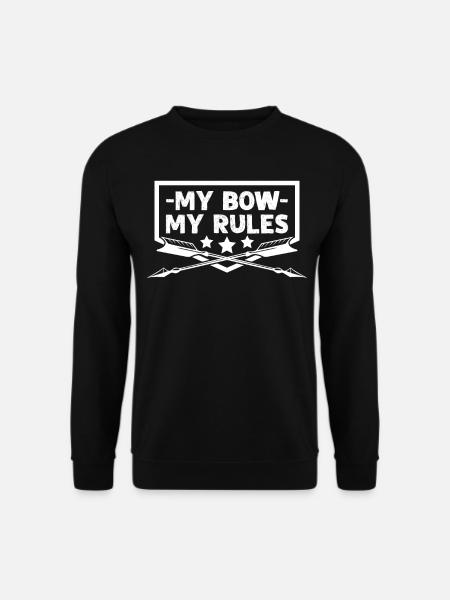 3D Archery Saying Archery - Unisex Sweatshirt - black