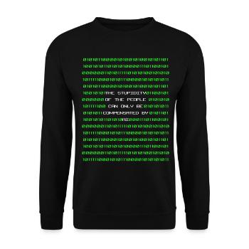 Künstliche Intelligenz - Unisex Pullover - Schwarz - Vorne - Alina (178cm) & Michal (187cm)