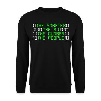 Admin Artifical Intelligence Programmer - Unisex Pullover - Schwarz - Vorne - Alina (178cm) & Michal (187cm)