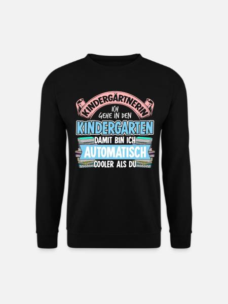 Kindergarten Kita Kindergärtnerin - Unisex Pullover - Schwarz