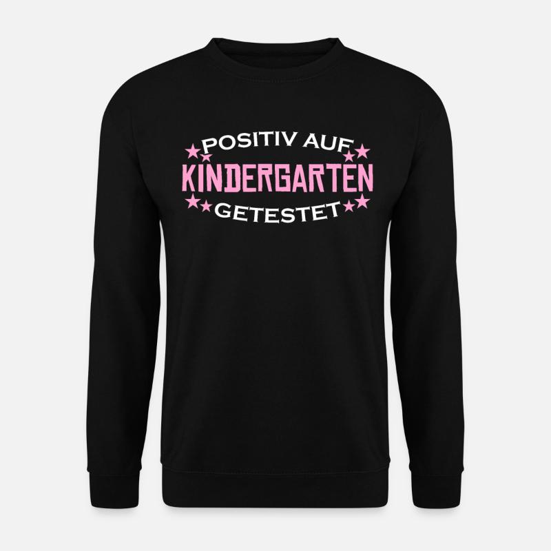Kindergarten Witz Kindergärtnerin - Unisex Pullover - Schwarz