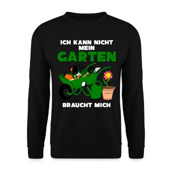 Galabauer Galabau Garten Gärtner - Unisex Pullover - Schwarz - Vorne - Alina (178cm) & Michal (187cm)