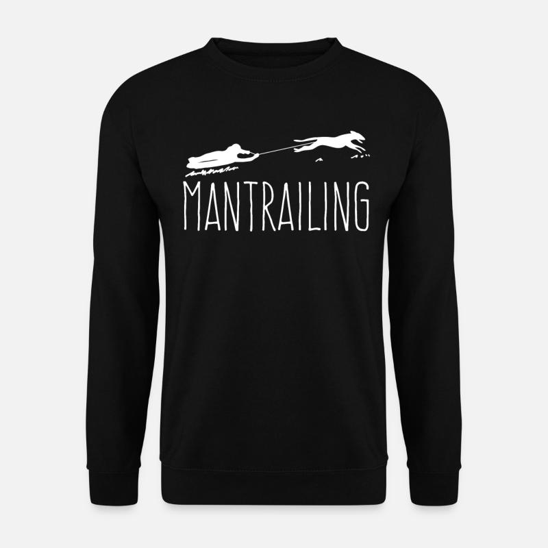Mantrailing drôle mantrailer - Sweat-shirt Unisexe - noir