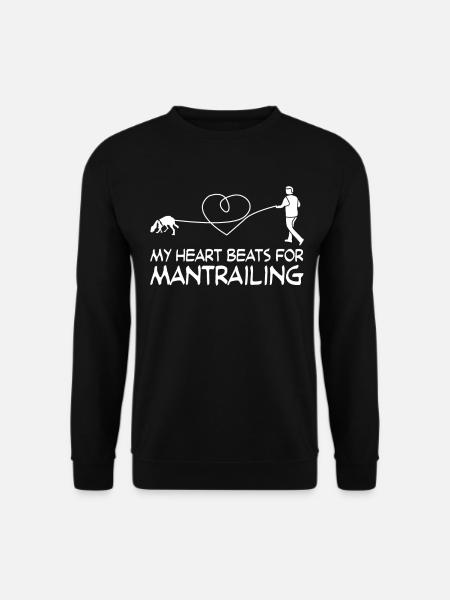 Mantrailer Dog Dogs Mantrailing - Unisex Sweatshirt - black