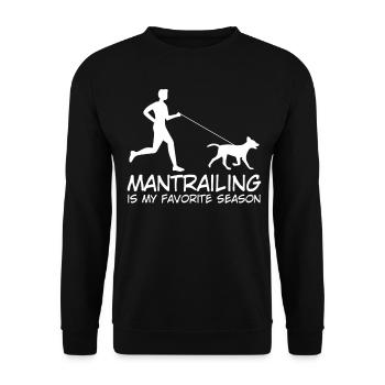 Mantrailing Dog Mantrailer Dogs - Unisex Sweatshirt - black - Front - Alina (178cm) & Michal (187cm)