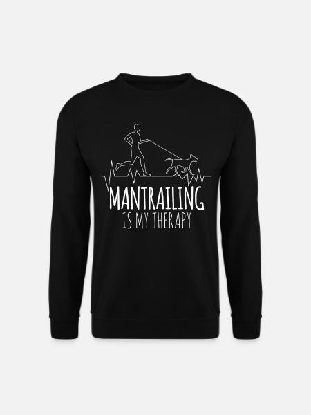 Mantrailing Therapy Mantrailer Dogs - Unisex Sweatshirt - black