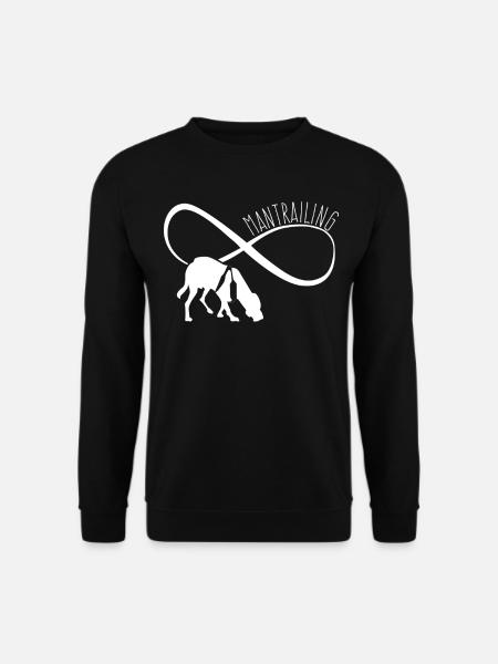 Mantrailing Mantrailer Tracking Dog - Unisex Sweatshirt - black