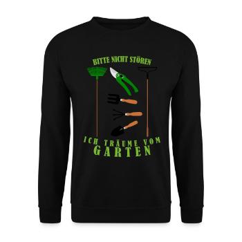 Galabauer Garten Gärtner Galabau - Unisex Pullover - Schwarz - Vorne - Alina (178cm) & Michal (187cm)