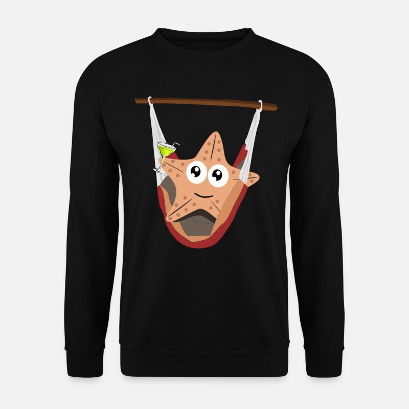 Starfish in hammock - Unisex Sweatshirt - black