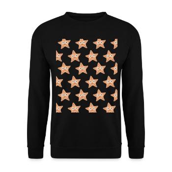 Starfish Starfish - Unisex Sweatshirt - black - Front - Alina (178cm) & Michal (187cm)