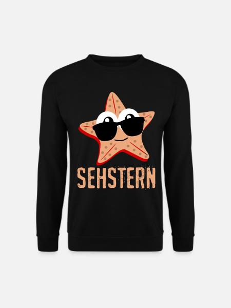 Seestern Sehstern Seesterne Sonnenbrille - Unisex Pullover - Schwarz