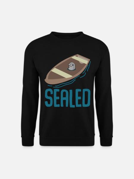 Seal Seal Pun Seal - Unisex Sweatshirt - black