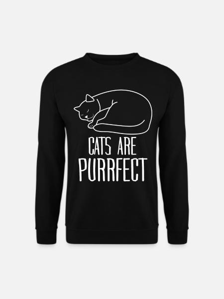 Sleeping Cat - Unisex Sweatshirt - black