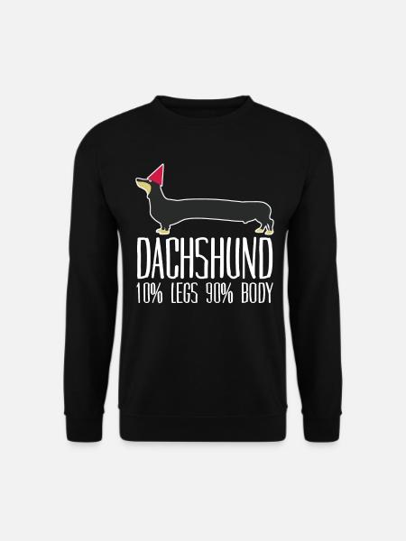 Dachshund Dackelclub - Unisex Pullover - Schwarz