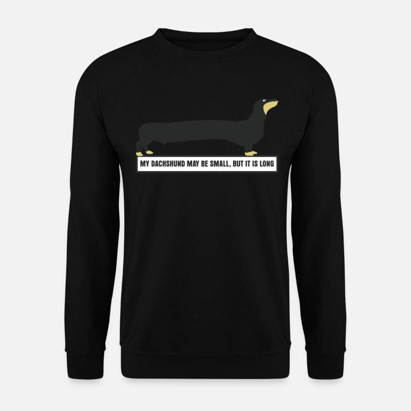 Teckel long chien teckel club - Sweat-shirt Unisexe - noir