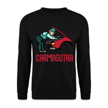 Tuner Mechanic Car Workshop Tuning - Unisex Sweatshirt - black - Front - Alina (178cm) & Michal (187cm)