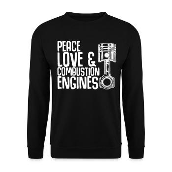 Mechanic Tuner Car Workshop Tuning - Unisex Sweatshirt - black - Front - Alina (178cm) & Michal (187cm)