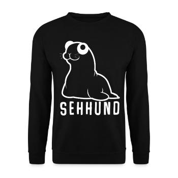Seal, pun, sighthound, seal seal - Unisex Sweatshirt - black - Front - Alina (178cm) & Michal (187cm)