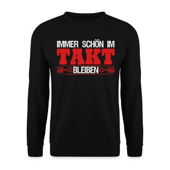 Hubraum Tuner Tuning - Unisex Pullover - Schwarz - Vorne - Alina (178cm) & Michal (187cm)