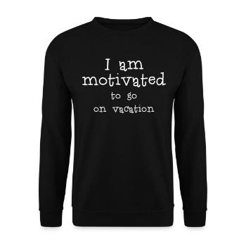 Motiviert Motivation - Unisex Pullover - Schwarz - Vorne - Alina (178cm) & Michal (187cm)