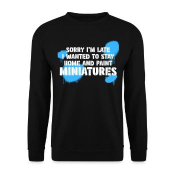 Model making miniatures model builders - Unisex Sweatshirt - black - Front - Alina (178cm) & Michal (187cm)