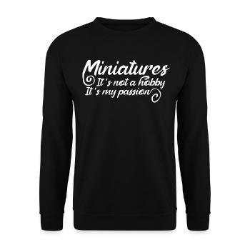 Model maker model making - Unisex Sweatshirt - black - Front - Alina (178cm) & Michal (187cm)