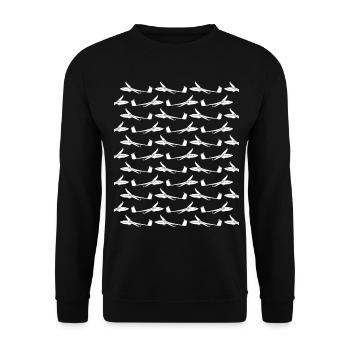 Planeurs Planeurs - Sweat-shirt Unisexe - noir - Devant - Alina (178cm) & Michal (187cm)