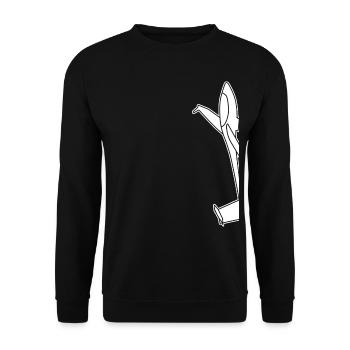 Glider Glider Pilot - Unisex Sweatshirt - black - Front - Alina (178cm) & Michal (187cm)