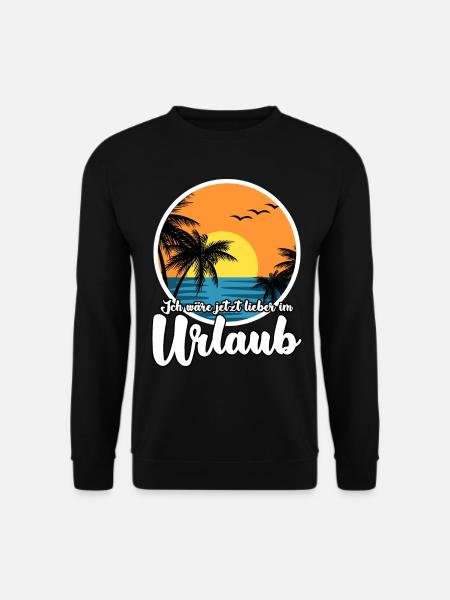 Urlaub Sommerurlaub Urlauber - Unisex Pullover - Schwarz