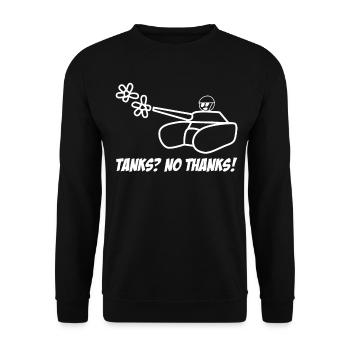 Pacifistes Symbole de paix Paix - Sweat-shirt Unisexe - noir - Devant - Alina (178cm) & Michal (187cm)
