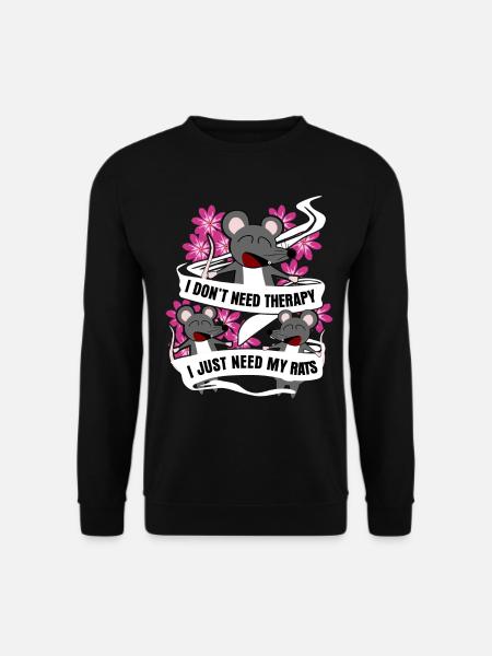 Rat Rat Owner Rats - Unisex Sweatshirt - black
