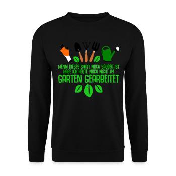 Landscaping Gardeners Landscaping Farmers Garden - Unisex Sweatshirt - black - Front - Alina (178cm) & Michal (187cm)