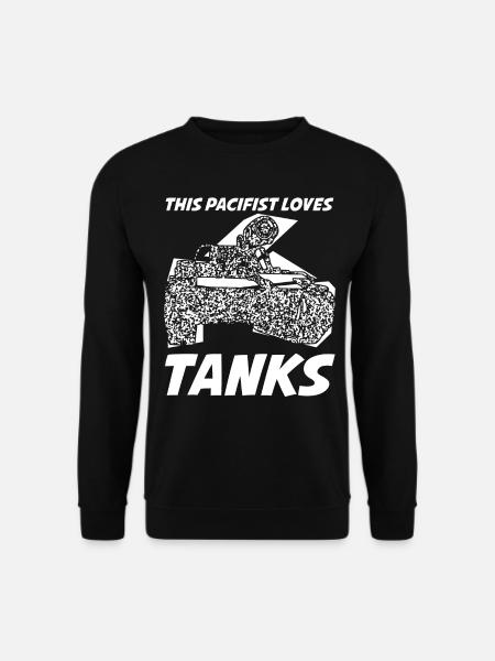 Tank pacifists - Unisex Sweatshirt - black