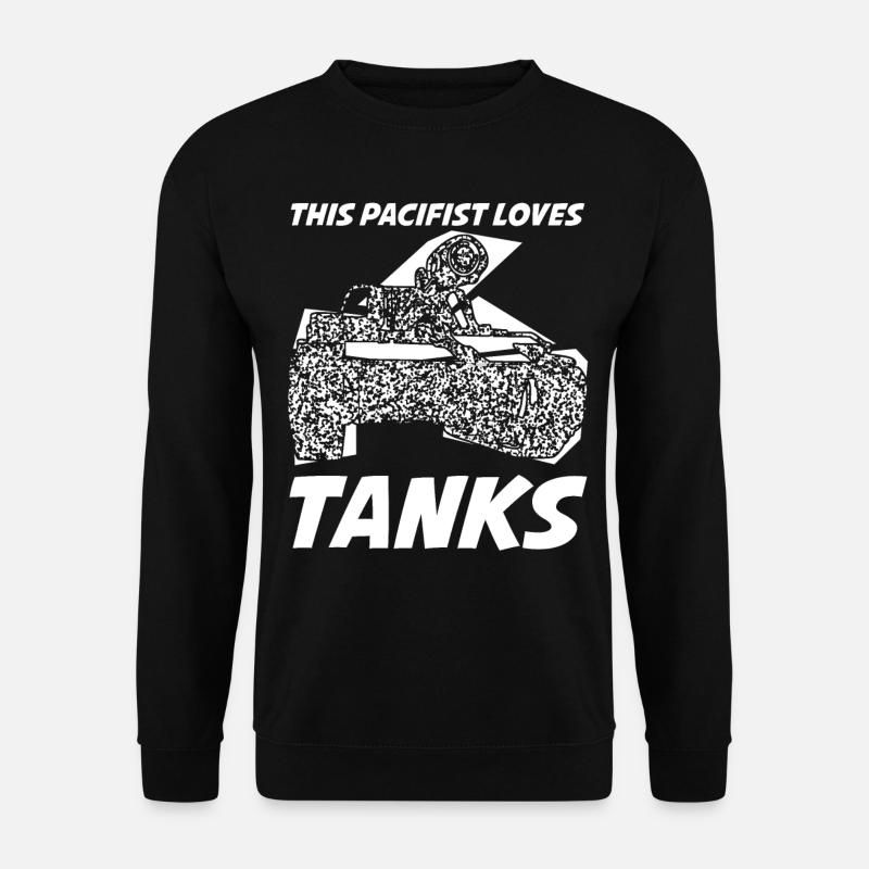 Tank pacifists - Unisex Sweatshirt - black