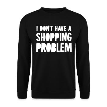 Problème d’achat Shoppen - Sweat-shirt Unisexe - noir - Devant - Alina (178cm) & Michal (187cm)