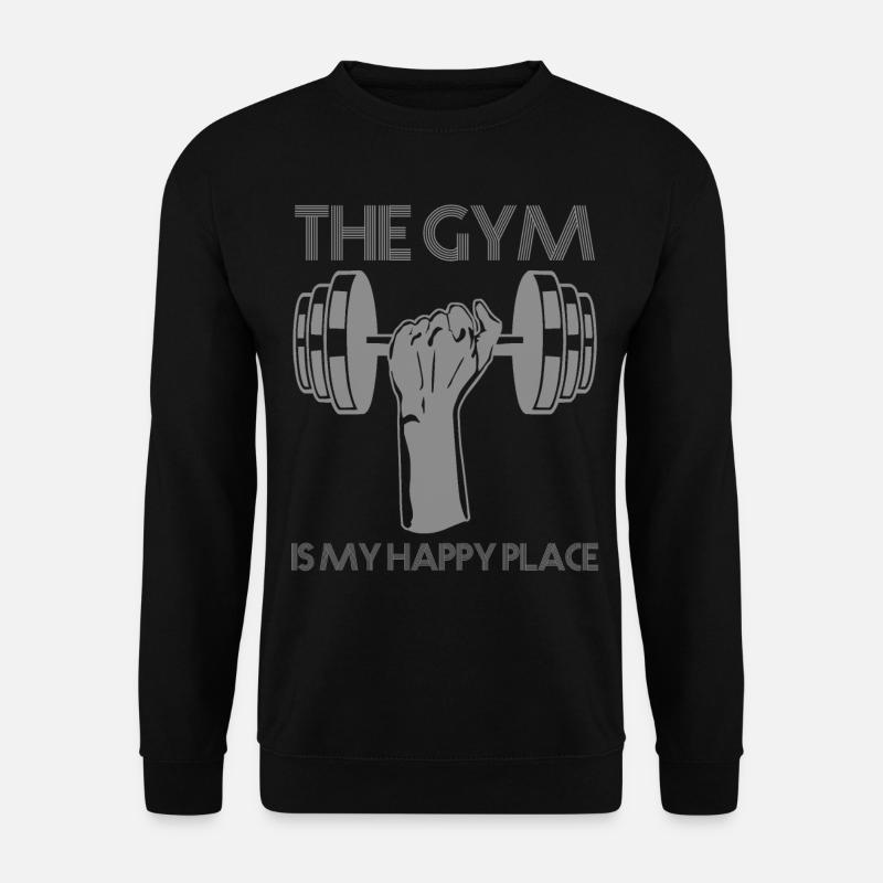 Gym Dumbbell Pumps Strongman Bodybuilder - Unisex Sweatshirt - black