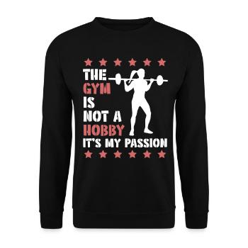 Fitness Sport Gym - Sweat-shirt Unisexe - noir - Devant - Alina (178cm) & Michal (187cm)