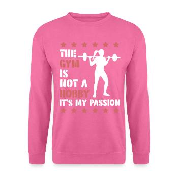 Fitness Sport Gym - Sweat-shirt Unisexe - rose - Devant