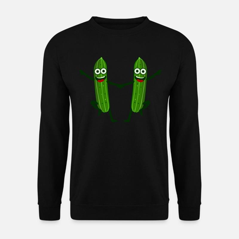 Gurken tanzen Boggie Woogie Gurke - Unisex Pullover - Schwarz
