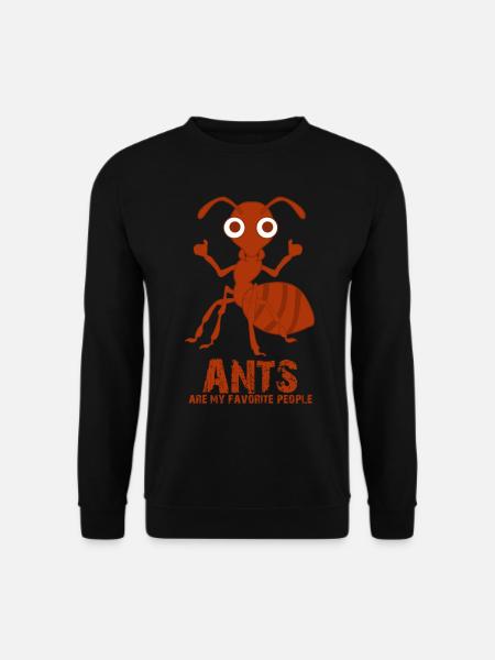 Ameisen mit Daumen hoch Ameise - Unisex Pullover - Schwarz