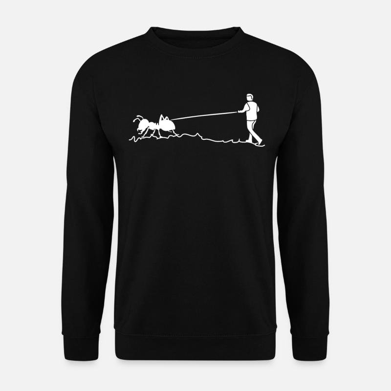 Fourmis promenant les fourmis - Sweat-shirt Unisexe - noir
