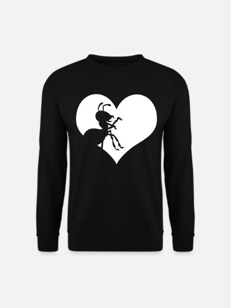 Ameise Herz Ameisen - Unisex Pullover - Schwarz
