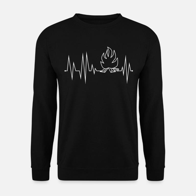 Campfire Fire pit Fire bowl - Unisex Sweatshirt - black