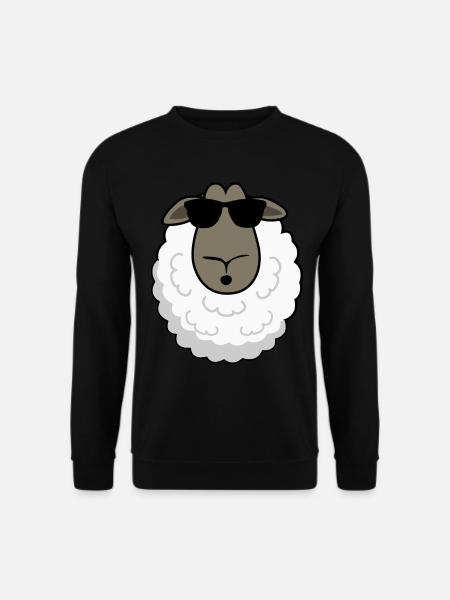 Sheep with sunglasses Sheep sheep - Unisex Sweatshirt - black