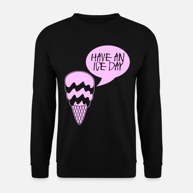 Eis Eisbecher Eiscreme - Unisex Pullover - Schwarz