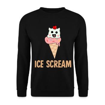 Screaming Ice - Unisex Pullover - Schwarz - Vorne - Alina (178cm) & Michal (187cm)
