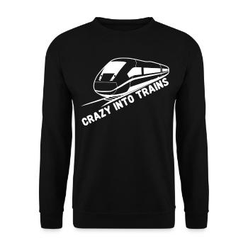 Railroad Railroad Railroad Tracks - Unisex Sweatshirt - black - Front - Alina (178cm) & Michal (187cm)