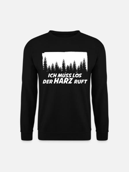 Harz ruft Brocken Wanderung Wandern - Unisex Pullover - Schwarz