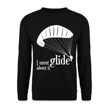 Paragliding Gleitschirmfliegen - Unisex Pullover - Schwarz - Vorne - Alina (178cm) & Michal (187cm)